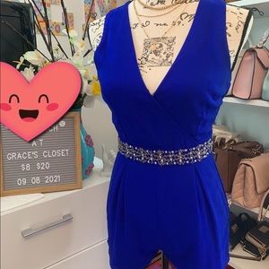 Charlotte Russe blue romper!